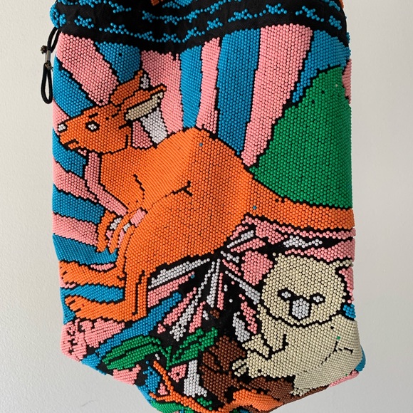 VTG Australian 60s JEWELRY TOTE animals 70s CUTE - Picture 7 of 7